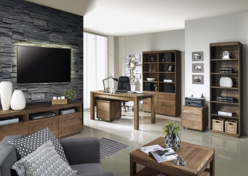 komoda dębowa pod TV z kolekcji nowoczesnej Altea