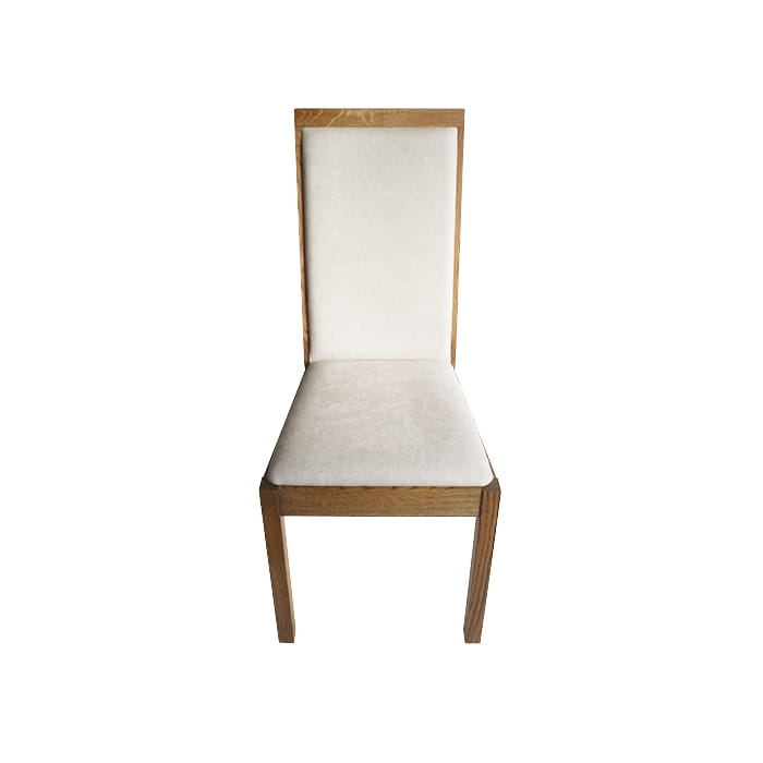 Dębowe krzesło olejowane z tapicerką