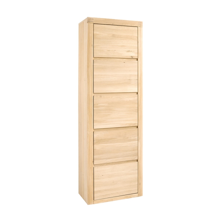 Dębowa szafa wąska Milo do przedpokoju.jpg