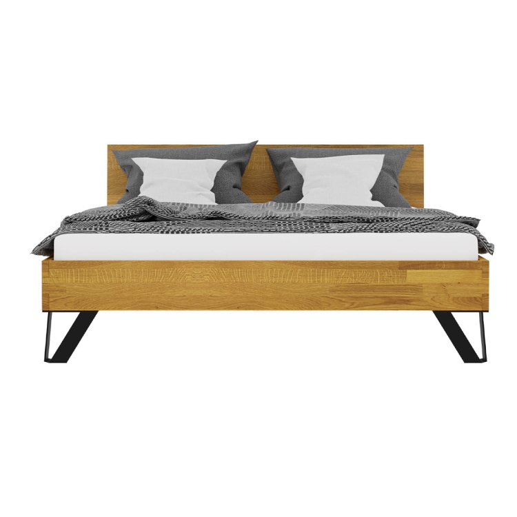 Drewno dębowe łóżko do sypialni.jpg