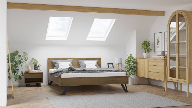 dębowe łóżko w kolorze orzecha z pełnym zagłówkiem.jpg