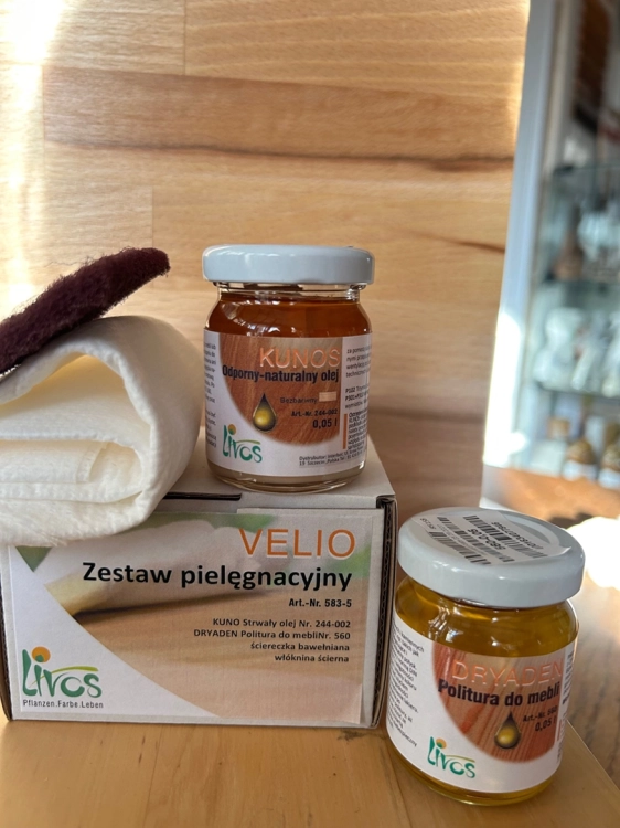 zestaw do pielęgnacji mebli dębowych