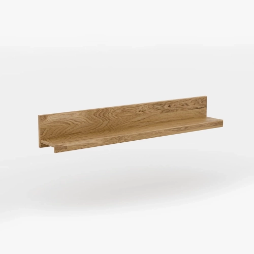 Powystawowa półka ścienna Como / Riva 139 cm – naturalny fornir dębowy