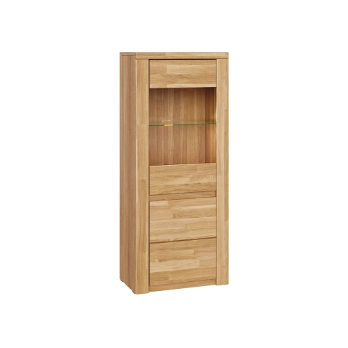 Powystawowa Witrynka Witten 60 cm – dębowe fronty, przeszklenie