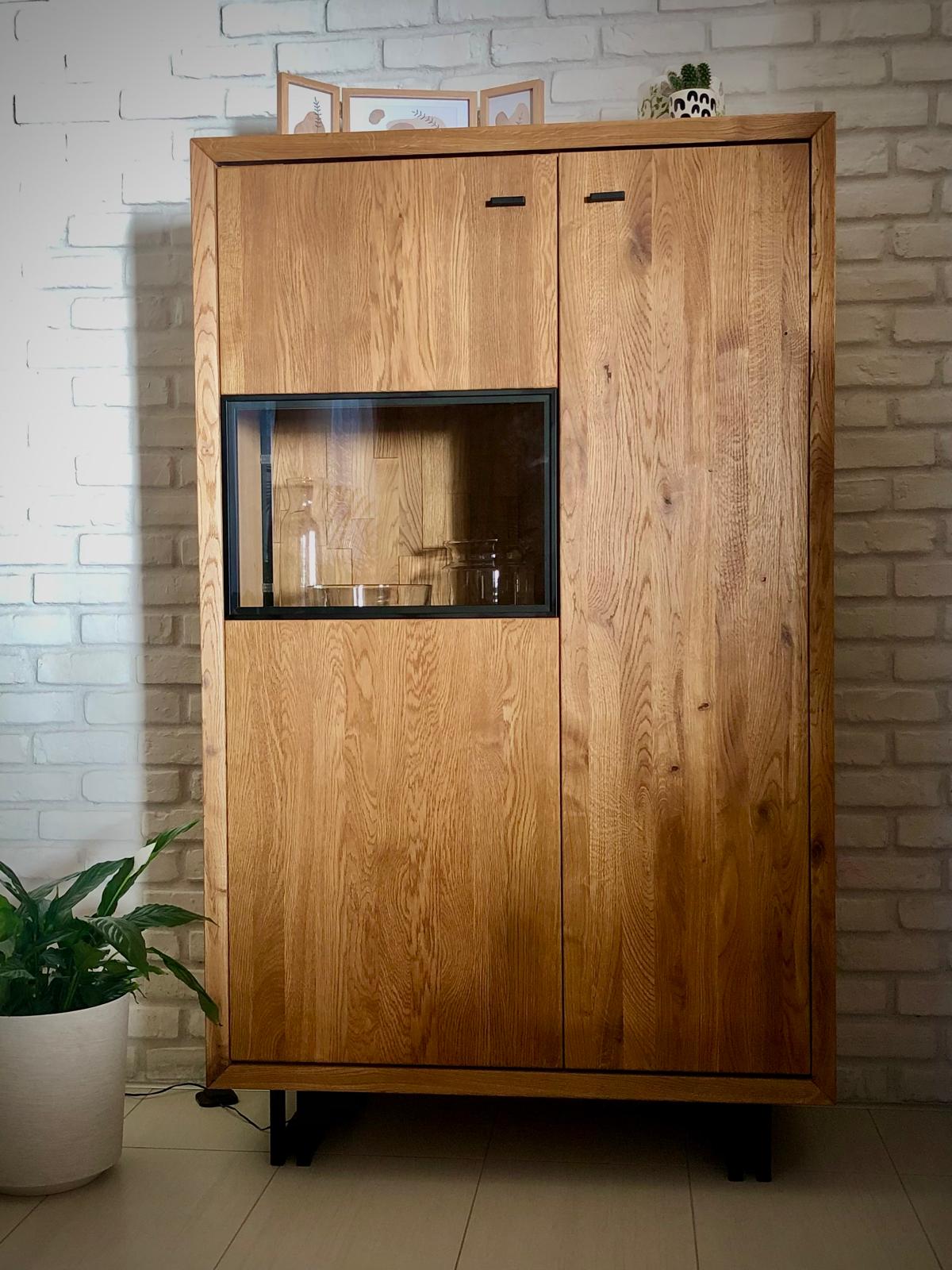 witrynka niska dębowa Vivo